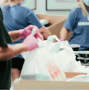 Bags of groceries